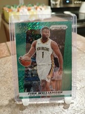 2024-25 Prizm Deca Zion Williamson Green Shimmer #12/12 Bookend Card 95