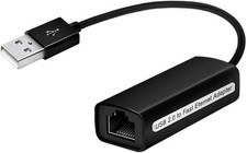 USB LAN Adapter 2.0 Network Patch Cord DSL RJ45 Black