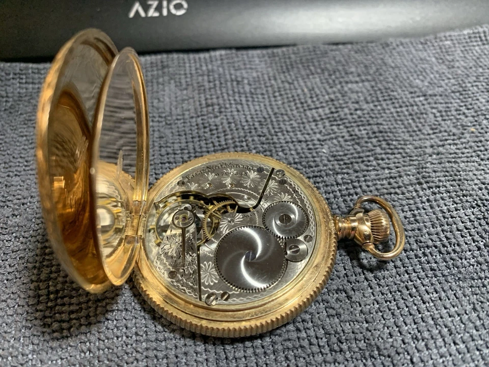 Vintage ELGIN Hunter pocket watch, grade 210, mod. 6, class 92, 16s, 7j works - Image 4 of 4