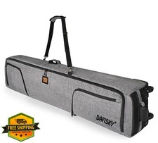 DAFISKY Ski Bag with Wheels for 1-2 Pairs Skis 175/190cm