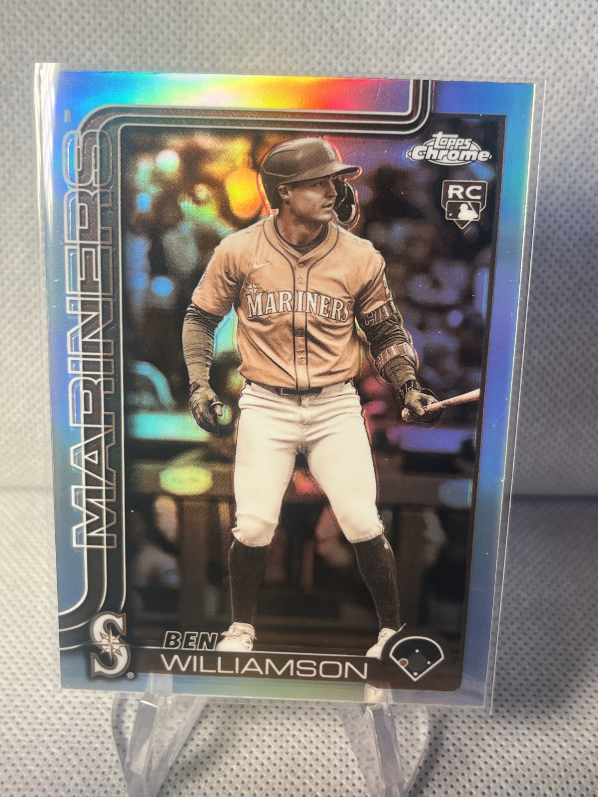 2025 Topps Chrome Update Ben Williamson RC #USC168 SEPIA Refractor Mariners