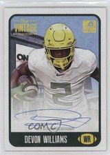 2021 Onyx Vintage College Auto Blue Ink /400 Devon Williams #CADW Auto n1u