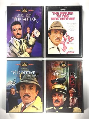 Pink Panther DVD Lot 4 Movies Peter Sellers MGM Comedy Collection Tested