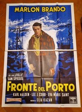 FRONTE DEL PORTO MANIFESTO ORIGINALE 4F 4 Fogli MARLON BRANDO 1960 RARO NO DVD