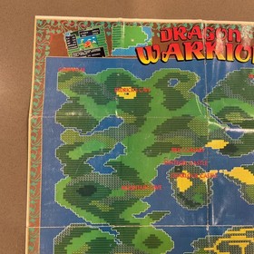 Super C NES Nintendo Power Promo Poster / Dragon Warrior Map 1990 Konami Contra