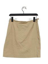 French Connection Women's Midi Skirt UK 12 Tan Viscose