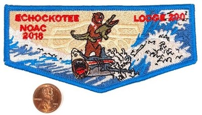 BOY SCOUT BSA OA ECHOCKOTEE LODGE 200 NORTH FLORIDA FL 2018 NOAC PATCH FLAP