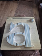 Koala Baby Wood Letter  A  Decor STRIPES Freestanding Or Hanging