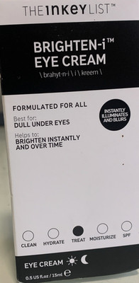 THE INKEY LIST Brighten-i Eye Cream, 0.5 oz / 15ML Full Sz NIB