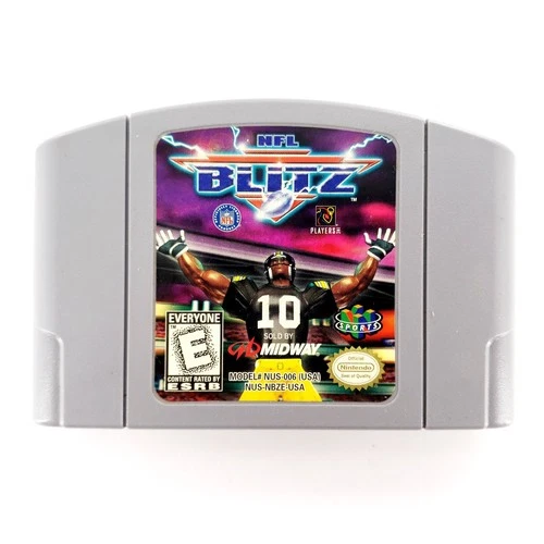 NFL Blitz Nintendo 64 Authentic Cartridge Only Tested & Works