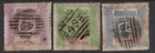 QUEENSLAND 1921  1d,3d,6d  RAILWAY PARCELS -wmkQR- roulette- Elsmore Cat $50++GU