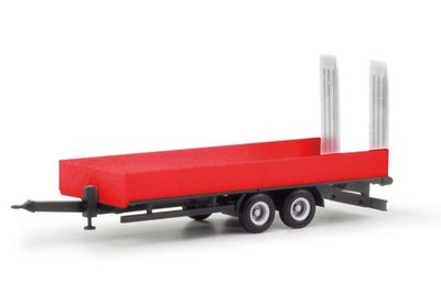 Herpa HZ LKW Tieflade-Tandemanhänger rot 2a 076913