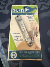 Hopkins 3 1/2 B 2 Oz. Hammered Spoon With Treble Hook 4” Sealed