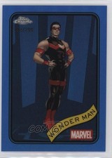 2025 Topps Chrome Marvel Comics Blue Refractor 234/299 Wonder Man #100 01mu