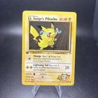 1st Edition Lt. Surge's Pikachu 81/132 - Gym Heroes - Pokemon - NM Near Mint -j