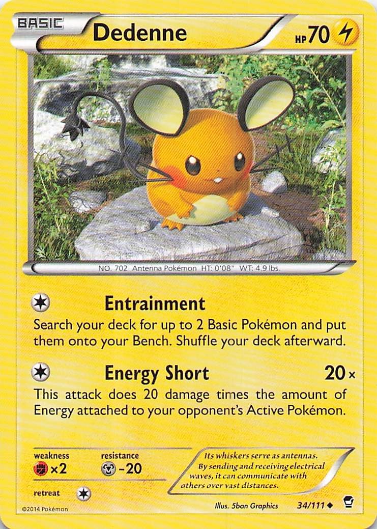 Dedenne Uncommon XY - Furious Fists 34/111 LP Normal