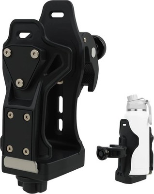 Motorcycle Cup Holder with Anti-Theft Metal Clamp, 1.95 3.6 inch Extra Black