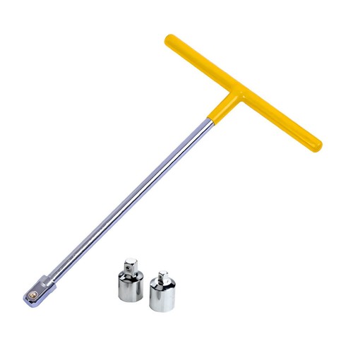 Wrench1/2Inch Drive T Handle Socket Driver with 1/4” and 3/8” Adaptors ...