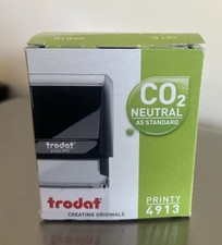 Trodat Inking Rubber Stamp Printy 4913 Self - Black - New in Box