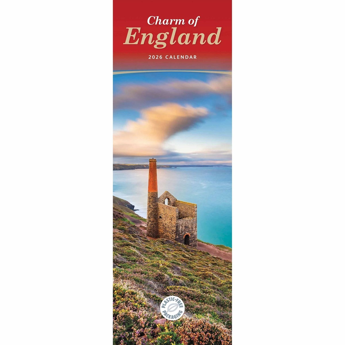 Charm Of England Slim Calendar 2026, Wall Calendars, Month To View, Travel, Gift