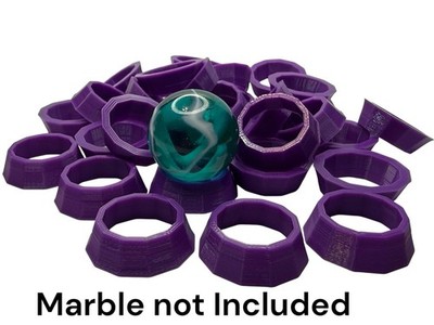 30 Purple Marble Display Rings - For 1  Shooter Marbles - Lot #8310