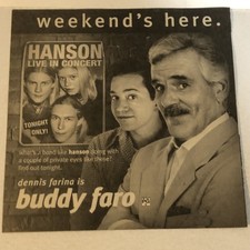 Buddy Faro Tv Series Print Ad Hanson Frank Whaley Dennis Farina Tpa13