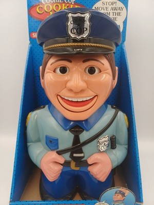 Vtg The Original Cookie Cop 12'' Police Talking Cookie Jar 2001
