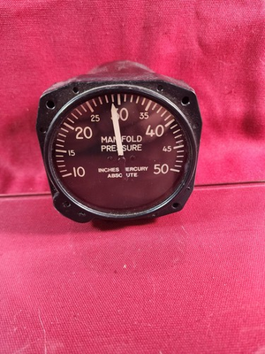 #ad 1955 Aircraft Manifold Pressure Guage Absolute US Military US Guage $74.77