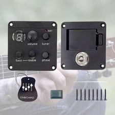 Pr��ampli guitare acoustique am��liorez votre son accordeur LED noir syst��me de