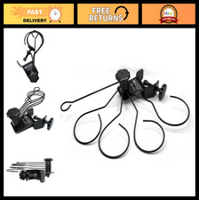 Trumpet Mute Holder, 4 Ring Design, Stand Clamp Mount, Black Aluminum, USA Made