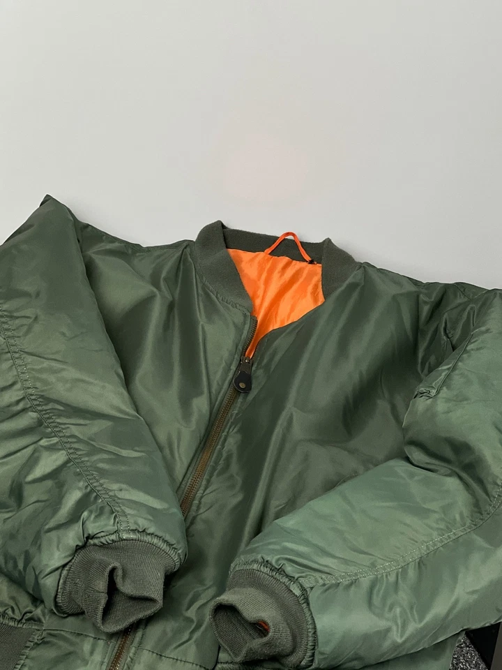 USAF Flyer Intermediate MA-1 Men`s Vintage Jacket / size XLarge - Image 2 of 4