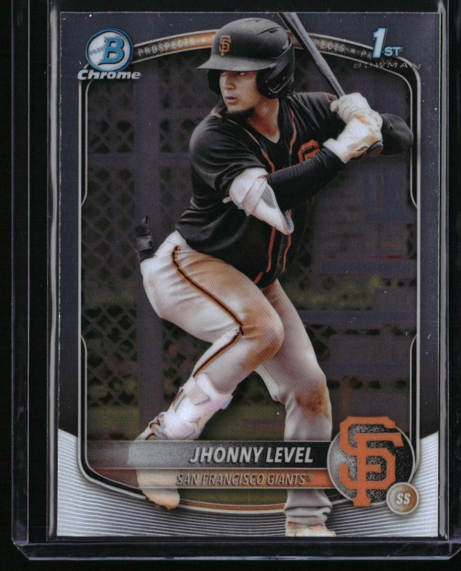 2025 Bowman Jhonny Level Chrome Prospects San Francisco Giants #BCP-147