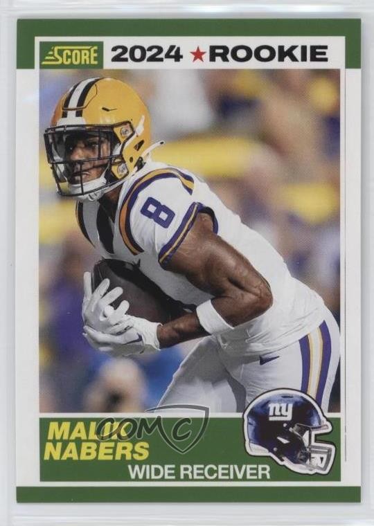 2024 Score 35th Anniversary Rookie Malik Nabers #5 RC 1eh5
