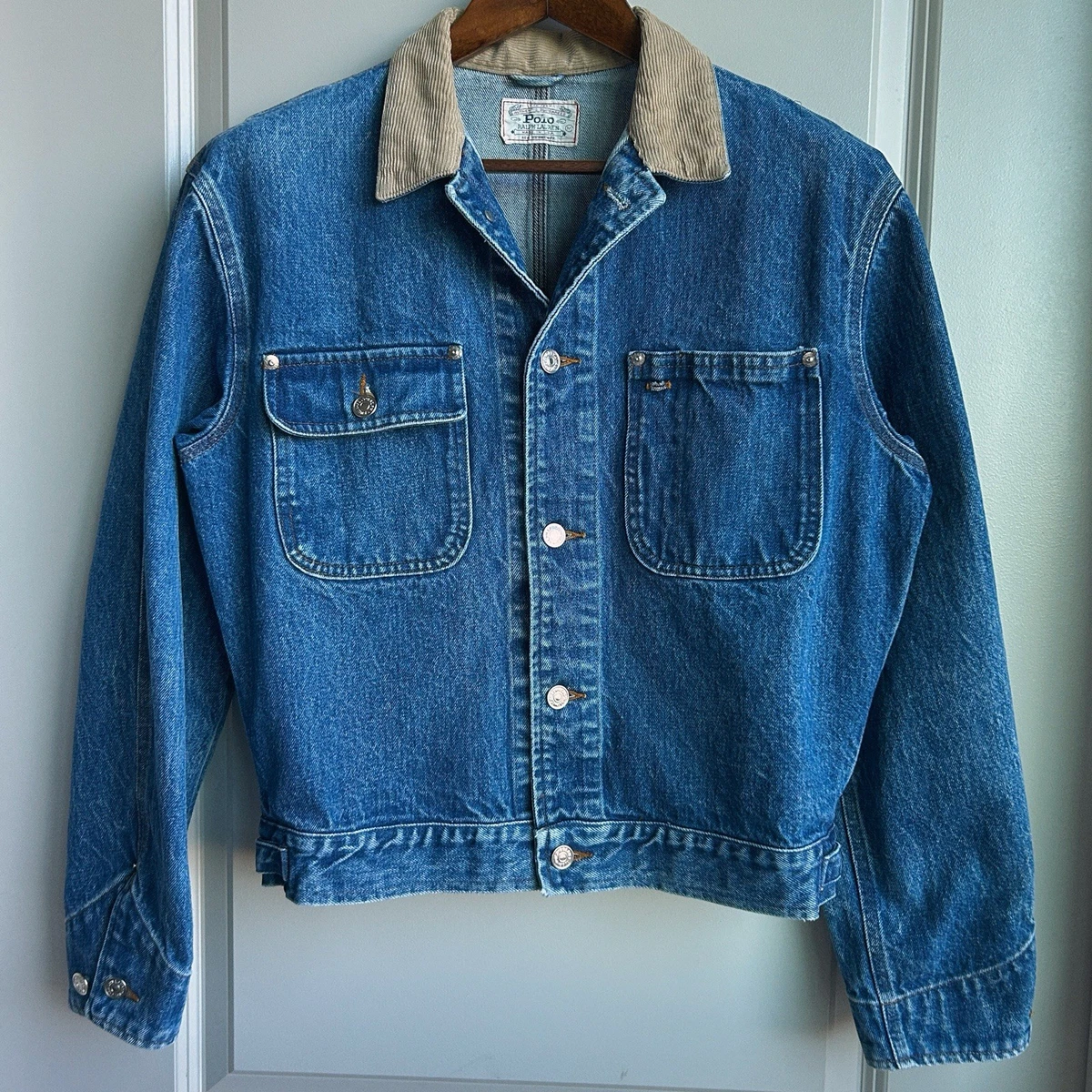 vintage polo ralph lauren denim jacket products for sale | eBay
