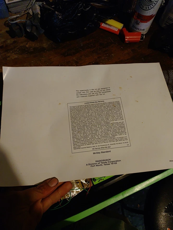 Vintage Science Fair 200 In One Electronic Project Lab Used Good Condition - Image 3 of 4