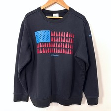 Columbia Pine Tree American Flag Crewneck Swe...