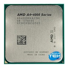 AMD A4-4000 Processeur 3,00ghz 2c/2t 65w Tdp Douille Fm2 Ad4000oka23hl CPU _