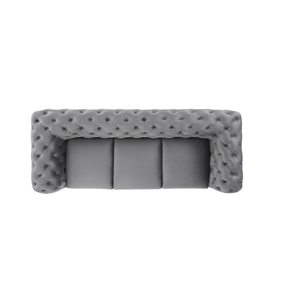 Designer Sofa 3 Sitzer Chesterfield Couch Polster Sofas Couchen Dreisitzer Sitz-image