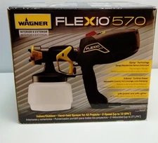 Wagner FLEXiO 570 HVLP Paint Sprayer X-Boost iSpray Indoor Outdoor
