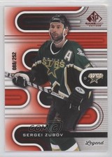 2022-23 Upper Deck SP Game Used Legends Red 88/252 Sergei Zubov #142 HOF y0i