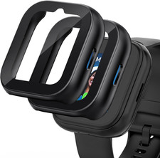 2-Pack SyncUp Kids Watch 2 Screen Protector Hard PC Case Bumper Tempered Glass C