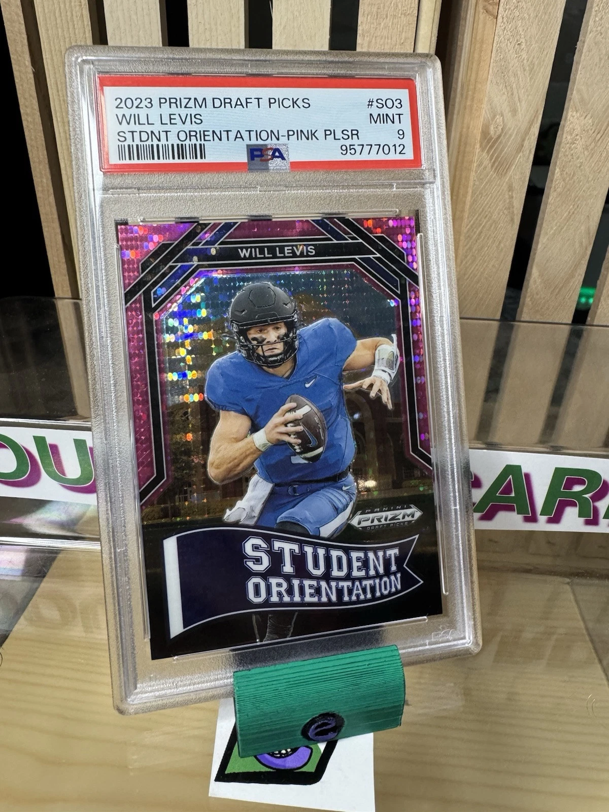 Will Levis Panini Prizm Draft Picks Student Orientation #SO3 Pink Pulsar