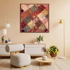 Indian Patchwork beads Tapestry Vintage Wall Hanging Vintage Wall Art Tapestry
