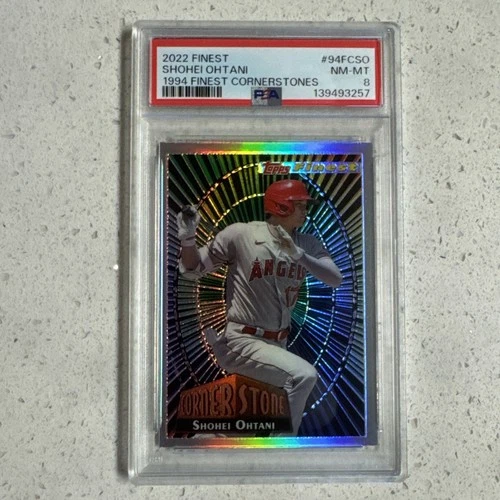 Shohei Ohtani 2022 Topps Finest 1994 Finest Cornerstones PSA 8