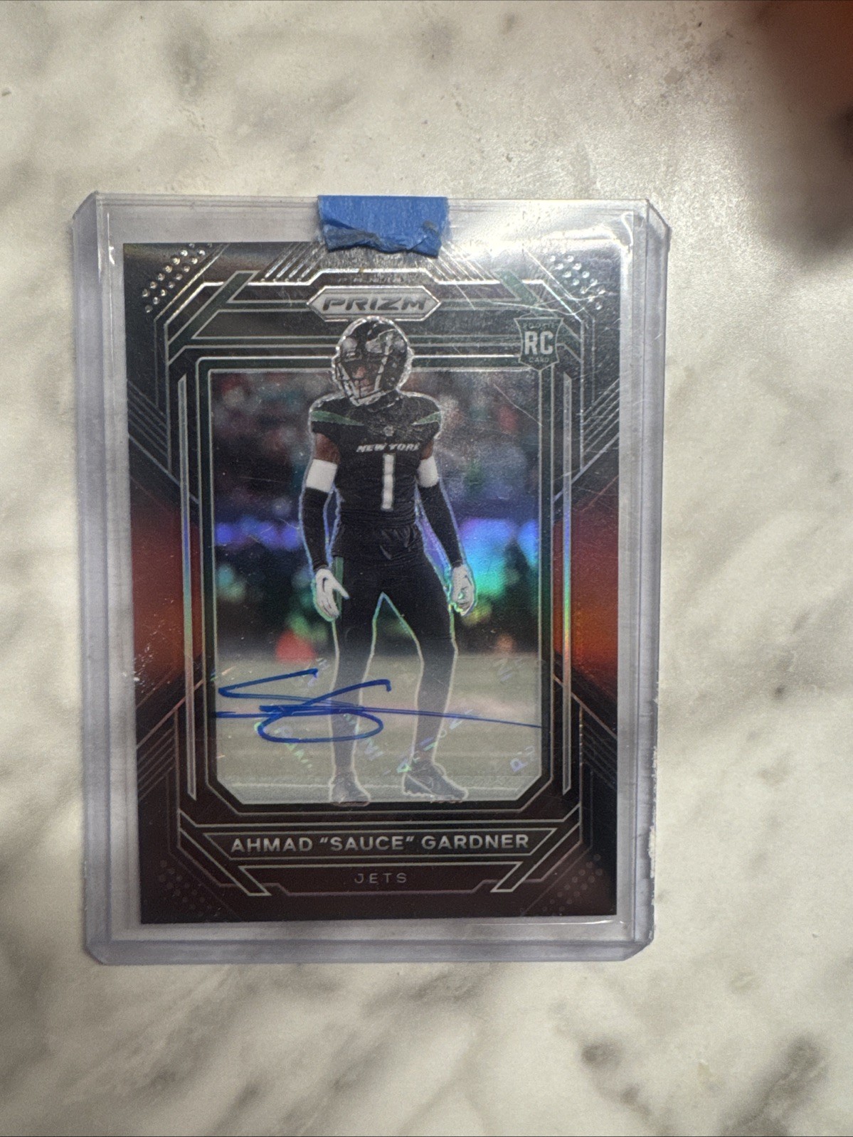 2022 Panini Chronicles - Prizm Black Ahmad Gardner #PB-22 Red Signatures /99