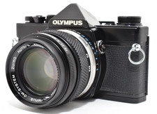 Exc 5  Olympus OM1 N OM-1N black Zuiko Auto-S 50mm f1.4 Lens JAPAN