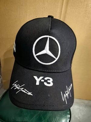 Benz New Y-3 Black Sporty Baseball Cap Unisex Adjustable Size