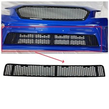 Front Lower Grille For 2018-2021 Subaru Wrx Sti Gloss Black Mesh Insert