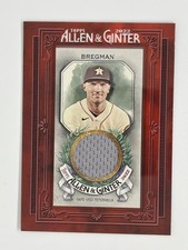 2022 Topps Allen & Ginter Alex Bregman (Astros) Mini Frame Relic Card 