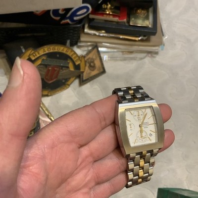 Seiko Presage 35mm Mens Two Tone Chronograph 7T62-0AD0 Quartz